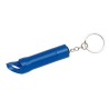 Porte clés lampe torche et décapsuleur bleu