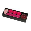 Set bougies encens rouge parfum fraise