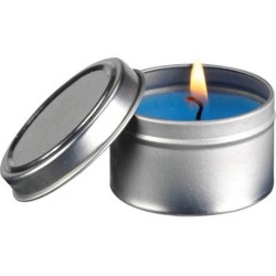 Petite bougie parfumée bleu