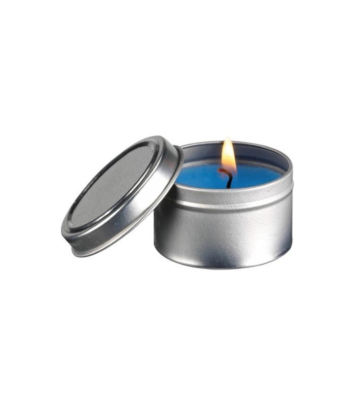 Petite bougie parfumée bleu