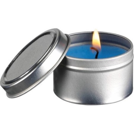 Petite bougie parfumée bleu