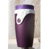 Mug étanche violet et blanc Purple Rain