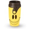 Mug étanche jaune et marron Twizz Smile de Néolid