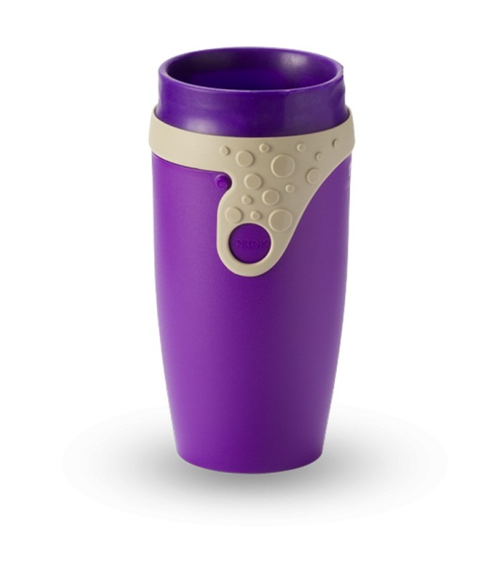 Mug étanche violet et gris Twizz Robin de Néolid