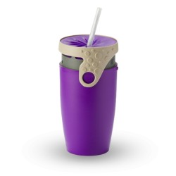 Mug étanche violet et gris Robin