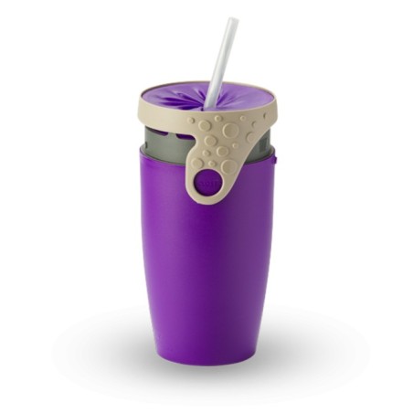 Mug étanche violet et gris Robin