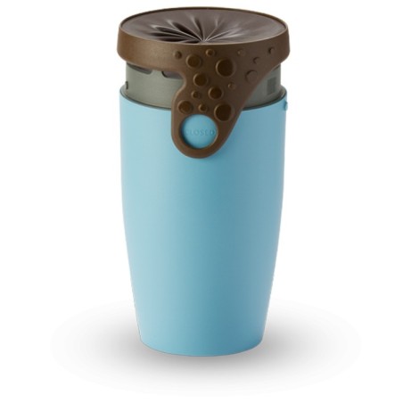 Mug étanche bleu clair et marron Vale