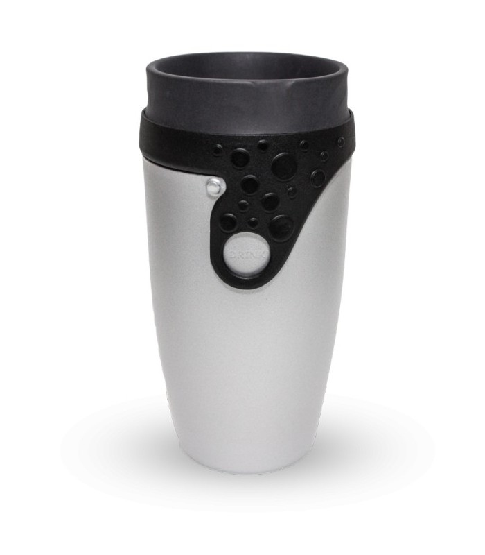 Mug étanche gris et noir Silver Flash