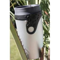 Mug étanche gris et noir Silver Flash