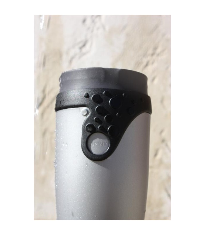 Mug étanche gris et noir Silver Flash