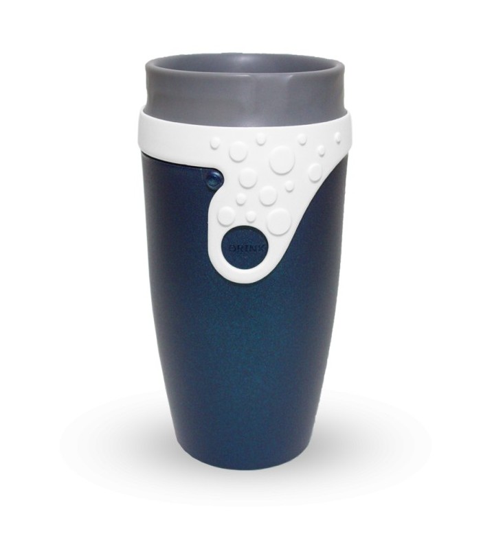 Mug étanche bleu nuit et blanc Moon Light