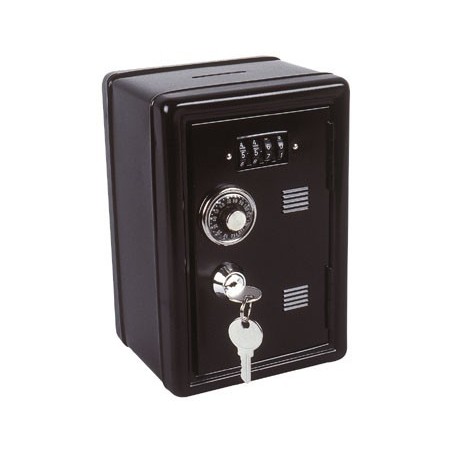 Tirelire coffre noir