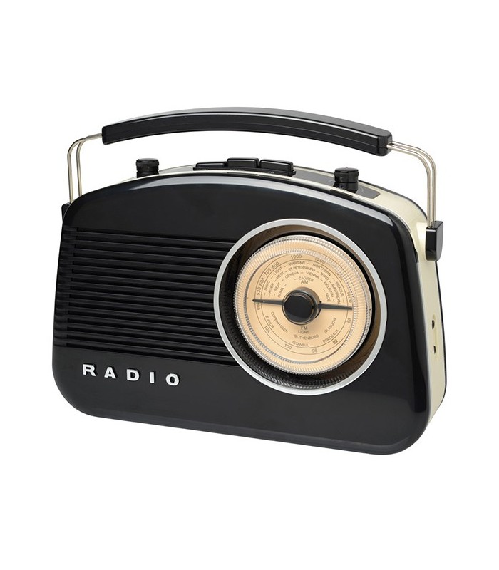 Radio rétro 60's Bluetooth noire