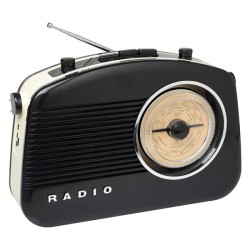 Radio rétro 60's Bluetooth noire