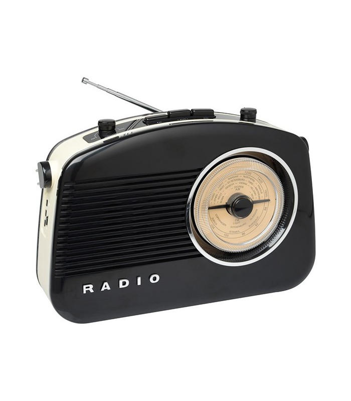 Radio rétro 60's Bluetooth noire