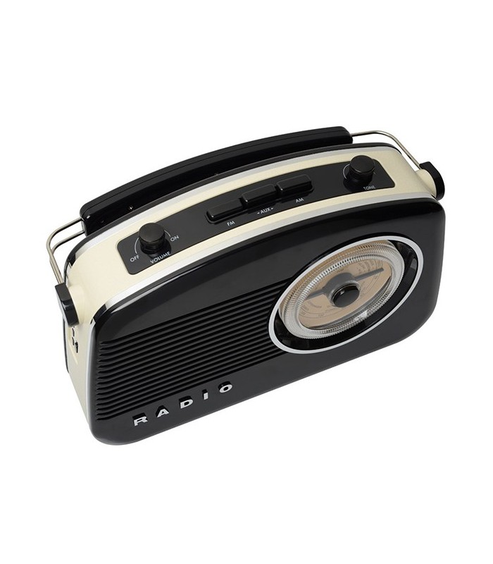 Radio rétro 60's Bluetooth noire