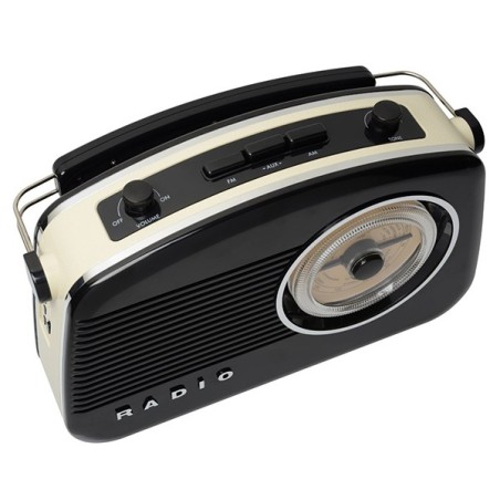 Radio rétro 60's Bluetooth noire