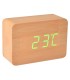 Réveil lumineux bois Led naturel