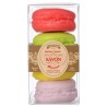 Coffret 4 savons macarons fruités