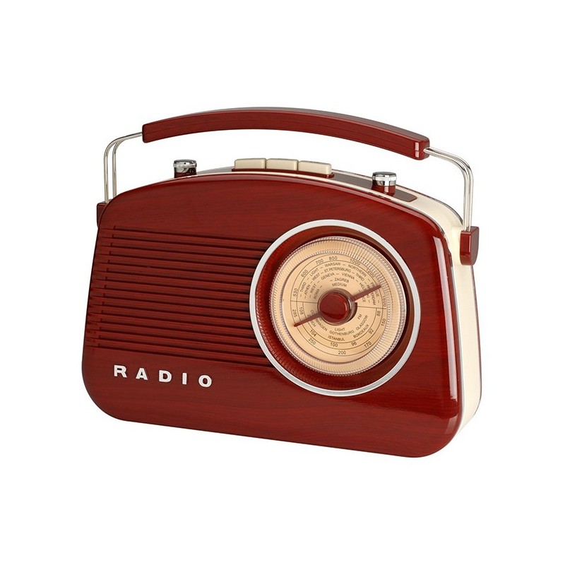 Radio rétro 60's rouge
