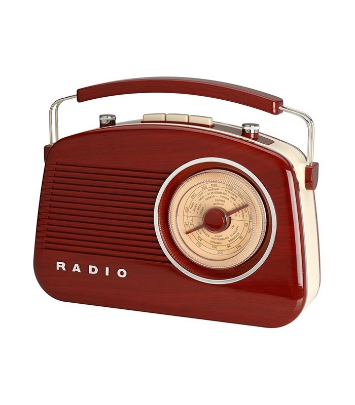 Radio rétro 60's rouge