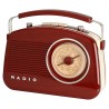 Radio rétro 60's rouge