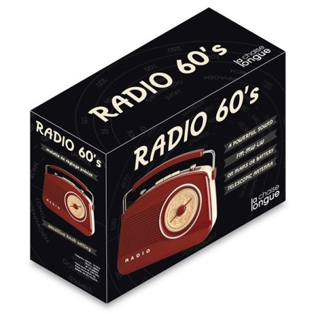 Radio rétro 60's rouge