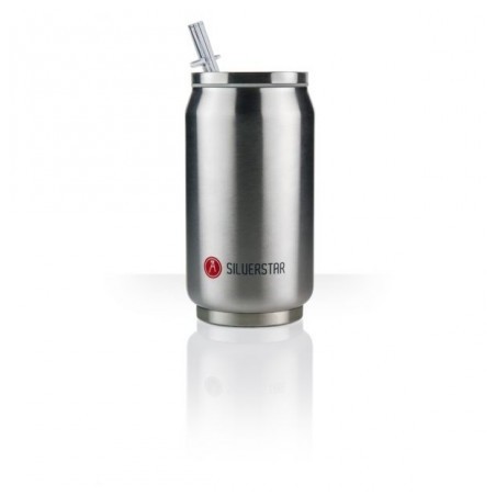 Canette 280mL isotherme argent brillant Silverstar