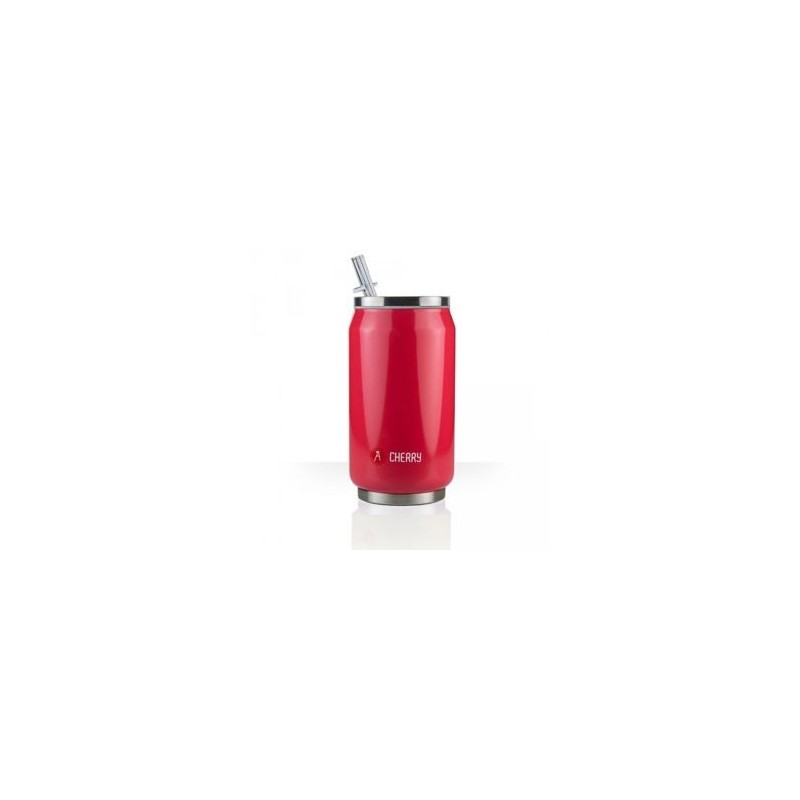 Canette 280mL isotherme rouge brillant Cherry