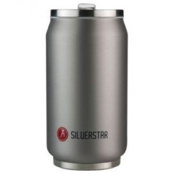 Canette 280mL isotherme argent Silverstar