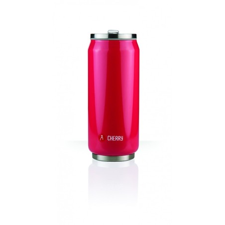 Canette 500mL isotherme rouge brillant Cherry