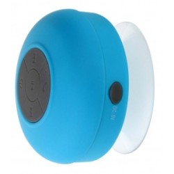 Haut-parleur Bluetooth pour la douche bleu