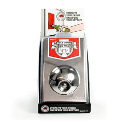 Ouvre -bouteille magnet frigo argent