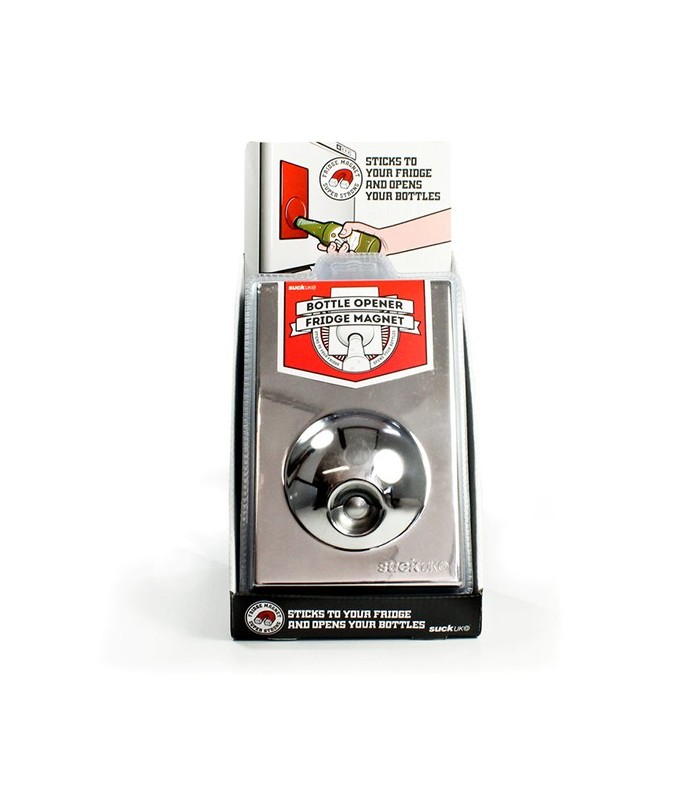 Ouvre -bouteille magnet frigo argent