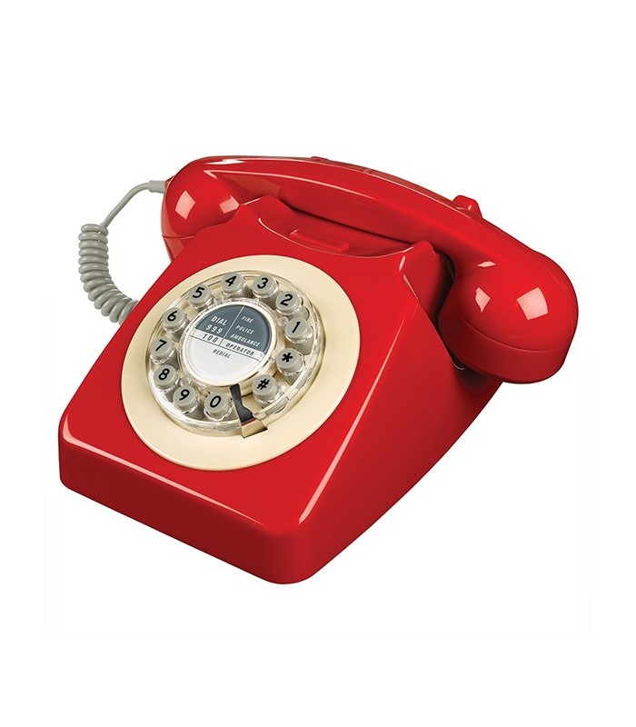 Téléphone vintage rouge
