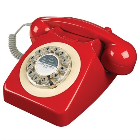 Téléphone vintage rouge