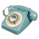Téléphone vintage bleu