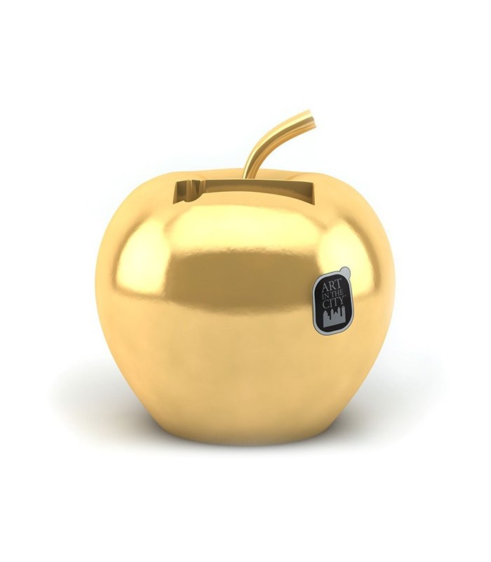 Support téléphone décoratif Pomme, or