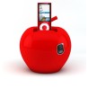 Support téléphone décoratif Pomme, rouge