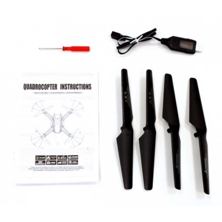 Drone Quadcopter noir avec caméra HD