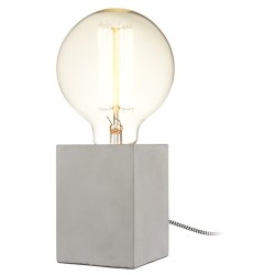 Lampe cube béton