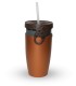 Mug étanche cuivre et marron Twizz Slow - Néolid