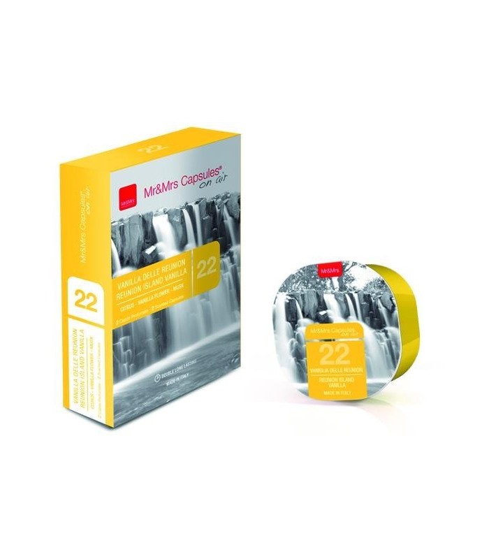 2 capsules Vanille de la Réunion N°22 pour diffuseur parfum George - Mr and Mrs Fragrance