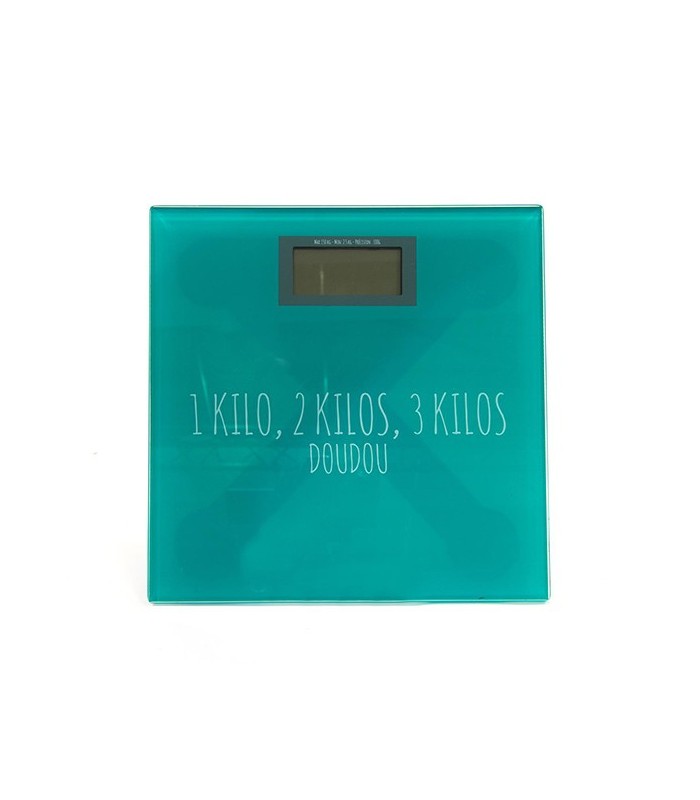 Pèse-personne digital Vert "1 kilo, 2 kilos, 3 kilos"