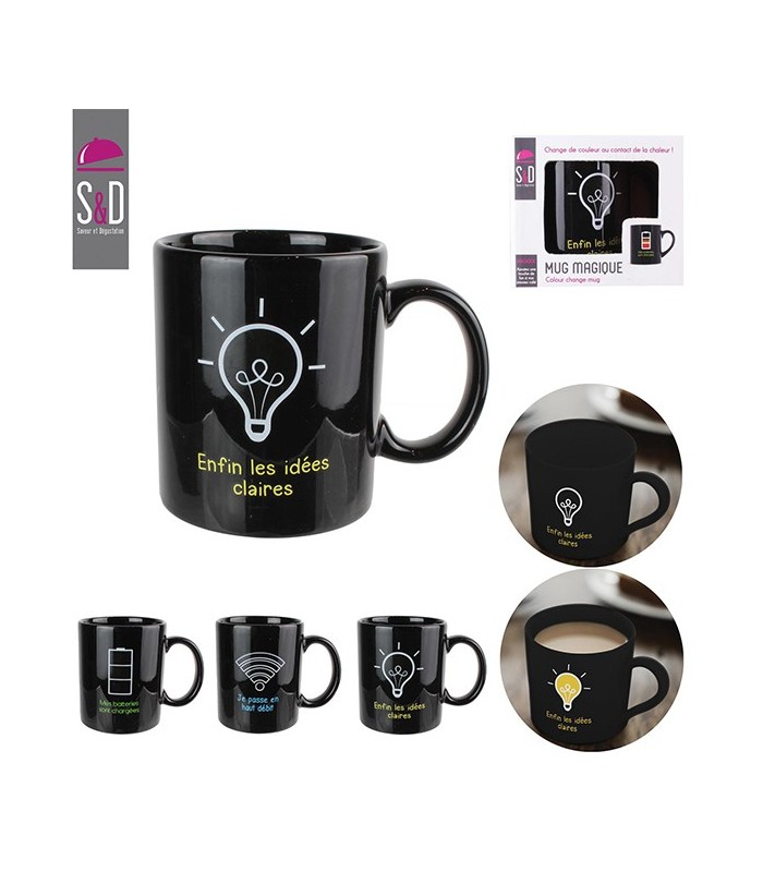 Mug changement de couleur Batteries Chargées