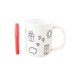 Mug changement de couleur Batteries Chargées