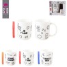 Mug personnalisé "Bonne Journée" à colorier + feutre