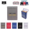 Boîte paquet cigarette gris "compte sur moi, je mets le paquet !"