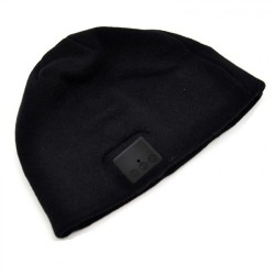 Pack bonnet Noir stéréo Bluetooth + gants tactiles