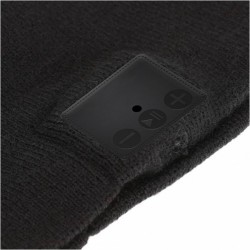 Pack bonnet Noir stéréo Bluetooth + gants tactiles